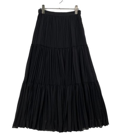 HOUSE OF LOTUS ティアードスカート プリーツ ブラック 302110 レディース SIZE M ハウス オブ ロータス