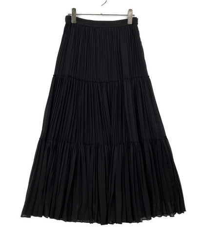 HOUSE OF LOTUS ティアードスカート プリーツ ブラック 302110 レディース SIZE M ハウス オブ ロータス