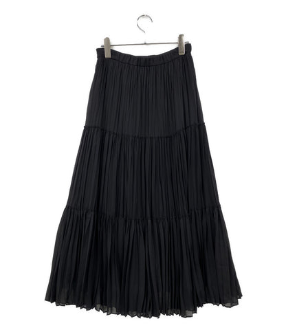 HOUSE OF LOTUS ティアードスカート プリーツ ブラック 302110 レディース SIZE M ハウス オブ ロータス
