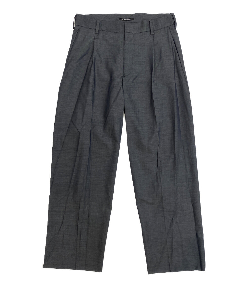COMME des GARCONS HOMME PLUS 2タックスラックスパンツ ネイビー 90ss