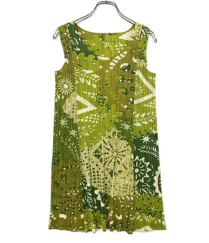 PLEATS PLEASE タンクトップ PP91-Jk605 柄 レディース SIZE 3 プリーツプリーズ