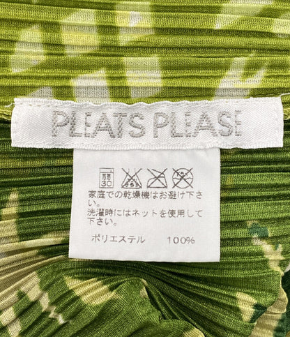 PLEATS PLEASE タンクトップ PP91-Jk605 柄 レディース SIZE 3 プリーツプリーズ