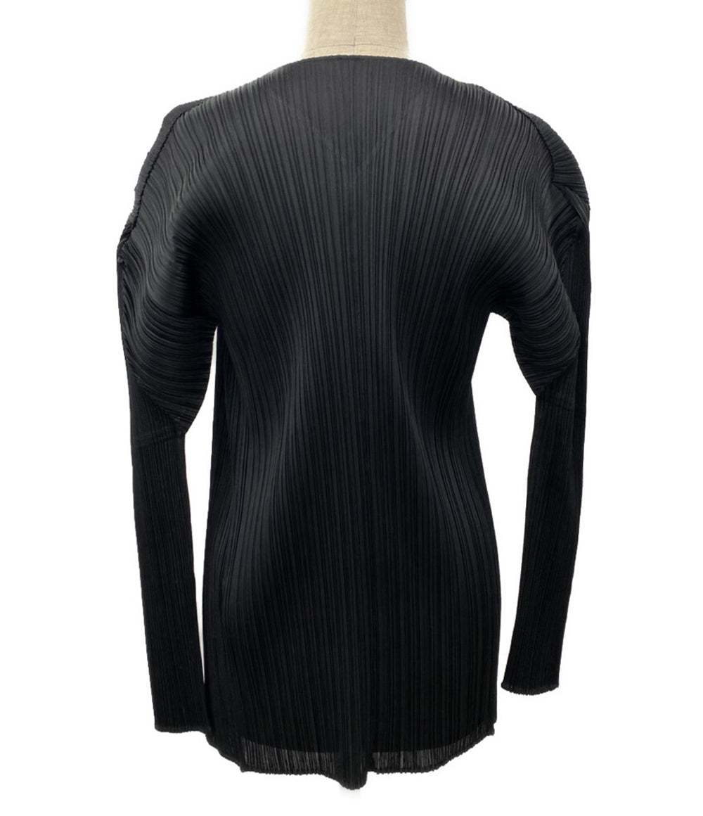 PLEATS PLEASE カーディガン PP04-J0607 ブラック レディース SIZE 3 プリーツプリーズ