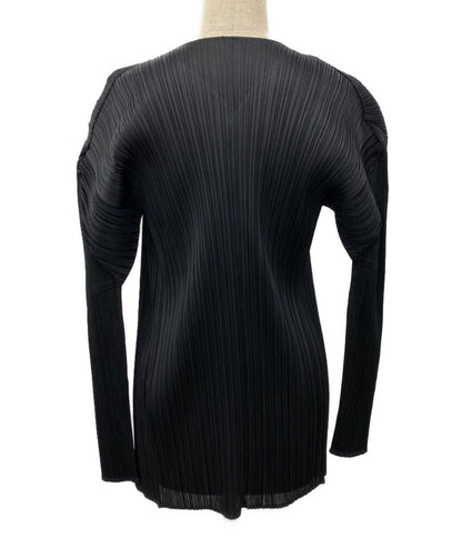 PLEATS PLEASE カーディガン PP04-J0607 ブラック レディース SIZE 3 プリーツプリーズ