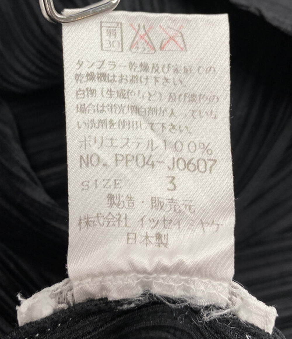 PLEATS PLEASE カーディガン PP04-J0607 ブラック レディース SIZE 3 プリーツプリーズ
