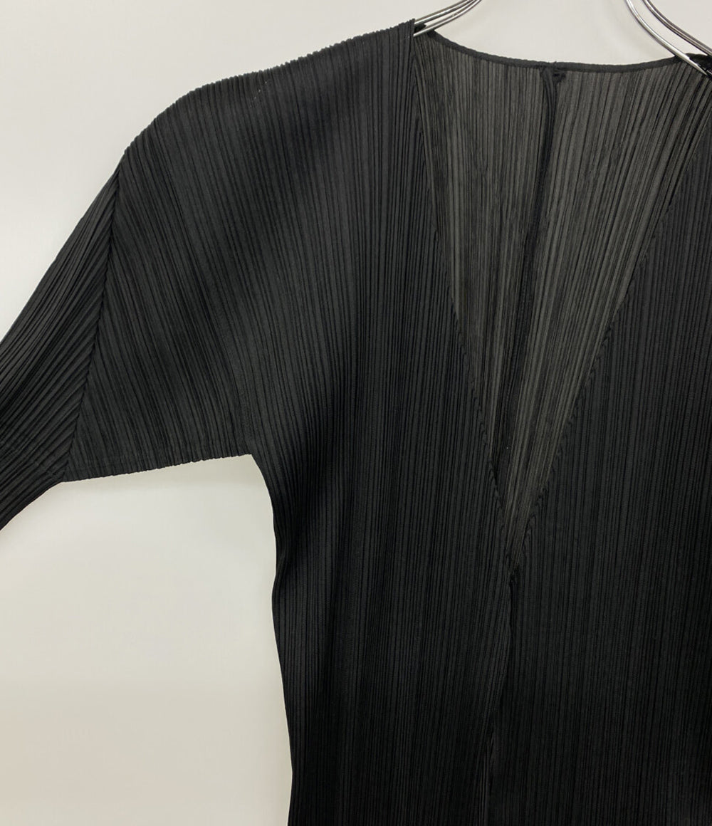 PLEATS PLEASE カーディガン PP04-J0607 ブラック レディース SIZE 3 プリーツプリーズ