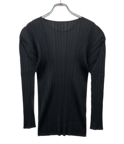 PLEATS PLEASE 長袖Ｔシャツ PP04-JK607 ブラック レディース SIZE 3 プリーツプリーズ