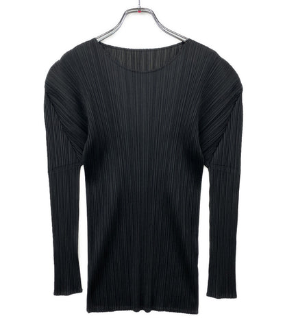 PLEATS PLEASE 長袖Ｔシャツ PP04-JK607 ブラック レディース SIZE 3 プリーツプリーズ