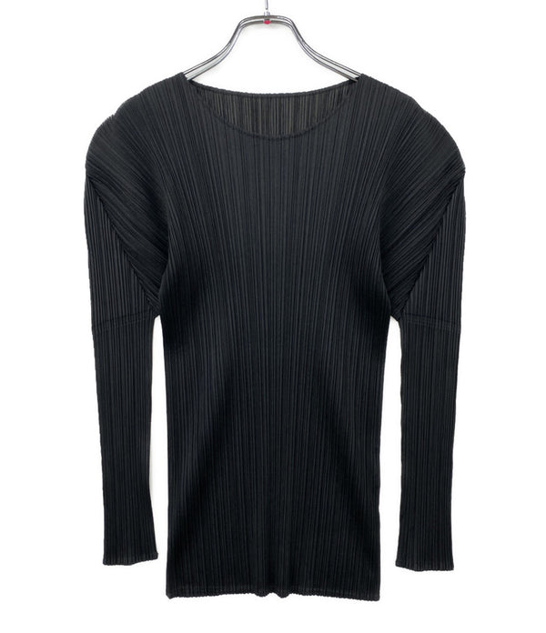 PLEATS PLEASE 長袖Ｔシャツ PP04-JK607 ブラック レディース SIZE 3 プリーツプリーズ