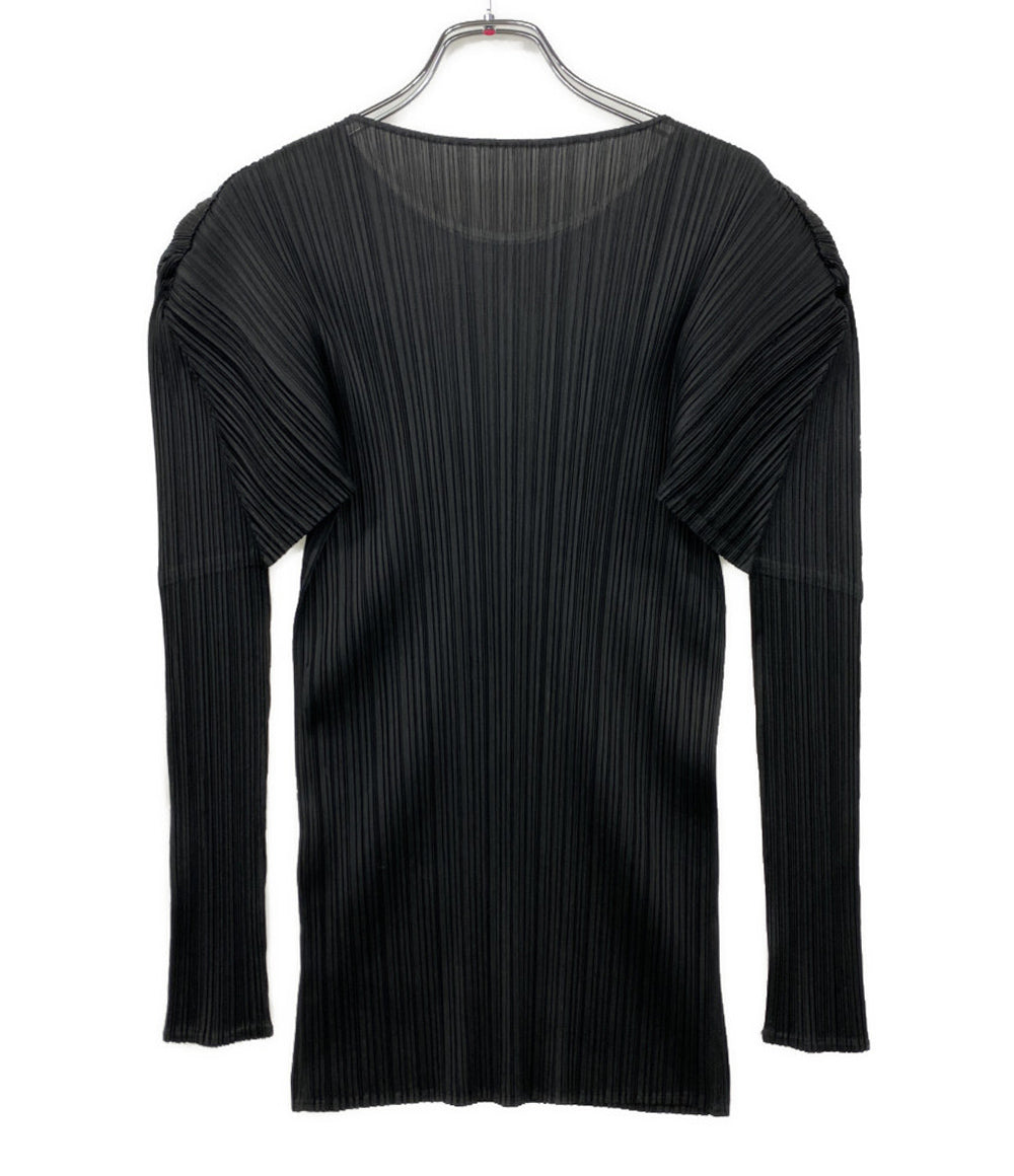 PLEATS PLEASE 長袖Ｔシャツ PP04-JK607 ブラック レディース SIZE 3 プリーツプリーズ