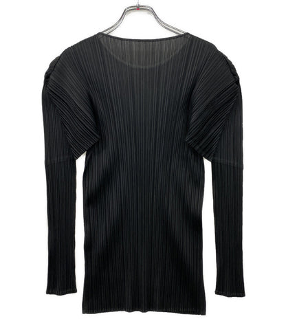PLEATS PLEASE 長袖Ｔシャツ PP04-JK607 ブラック レディース SIZE 3 プリーツプリーズ