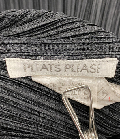 PLEATS PLEASE 長袖Ｔシャツ PP04-JK607 ブラック レディース SIZE 3 プリーツプリーズ