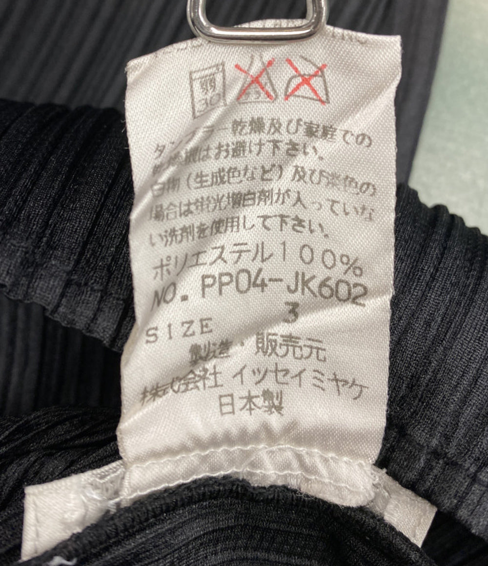 PLEATS PLEASE 長袖Ｔシャツ PP04-JK607 ブラック レディース SIZE 3 プリーツプリーズ