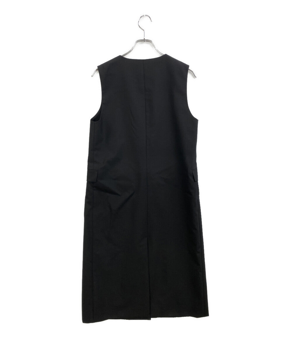 theory luxe ベスト ロングジレ ブラック 41-2202605-050-038 レディース SIZE 38 セオリーリュクス