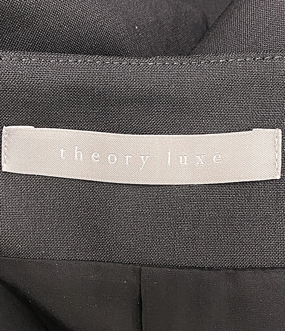 theory luxe ベスト ロングジレ ブラック 41-2202605-050-038 レディース SIZE 38 セオリーリュクス