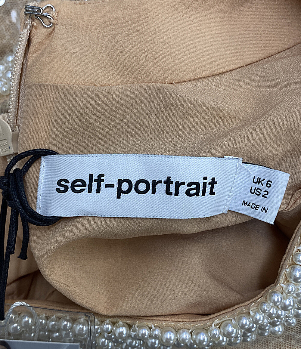 Self-Portrait ノースリーブワンピース スパンコール RS25-114M-BG レディース SIZE 2 セルフ ポートレイト