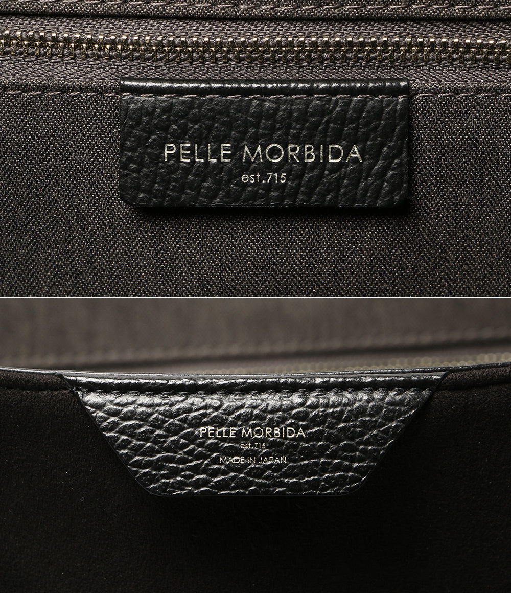 PELLE MORBIDA トートバッグ ブラック スエード メンズ ペッレモルビダ
