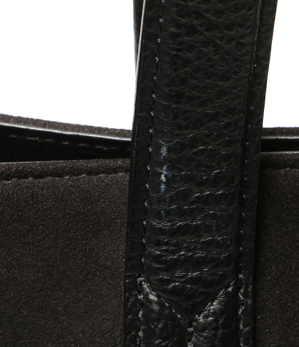 PELLE MORBIDA トートバッグ ブラック スエード メンズ ペッレモルビダ