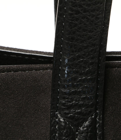 PELLE MORBIDA トートバッグ ブラック スエード メンズ ペッレモルビダ