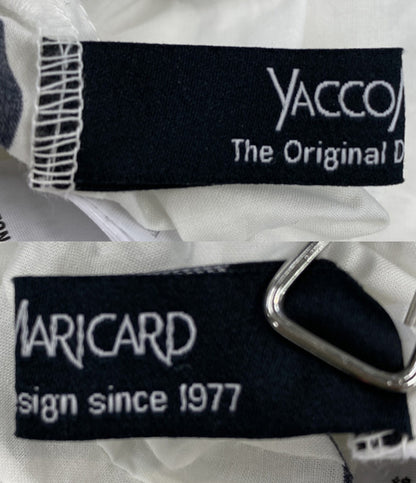 美品 YACCOMARICARD ピンタックパンツ ハイウエスト 総柄 レディース SIZE 1 ヤッコマリカルド