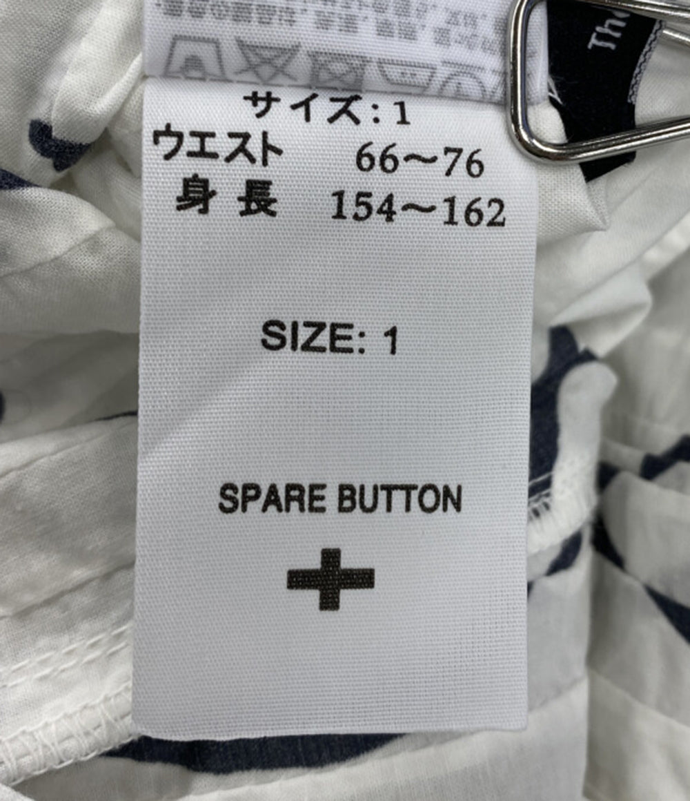美品 YACCOMARICARD ピンタックパンツ ハイウエスト 総柄 レディース SIZE 1 ヤッコマリカルド