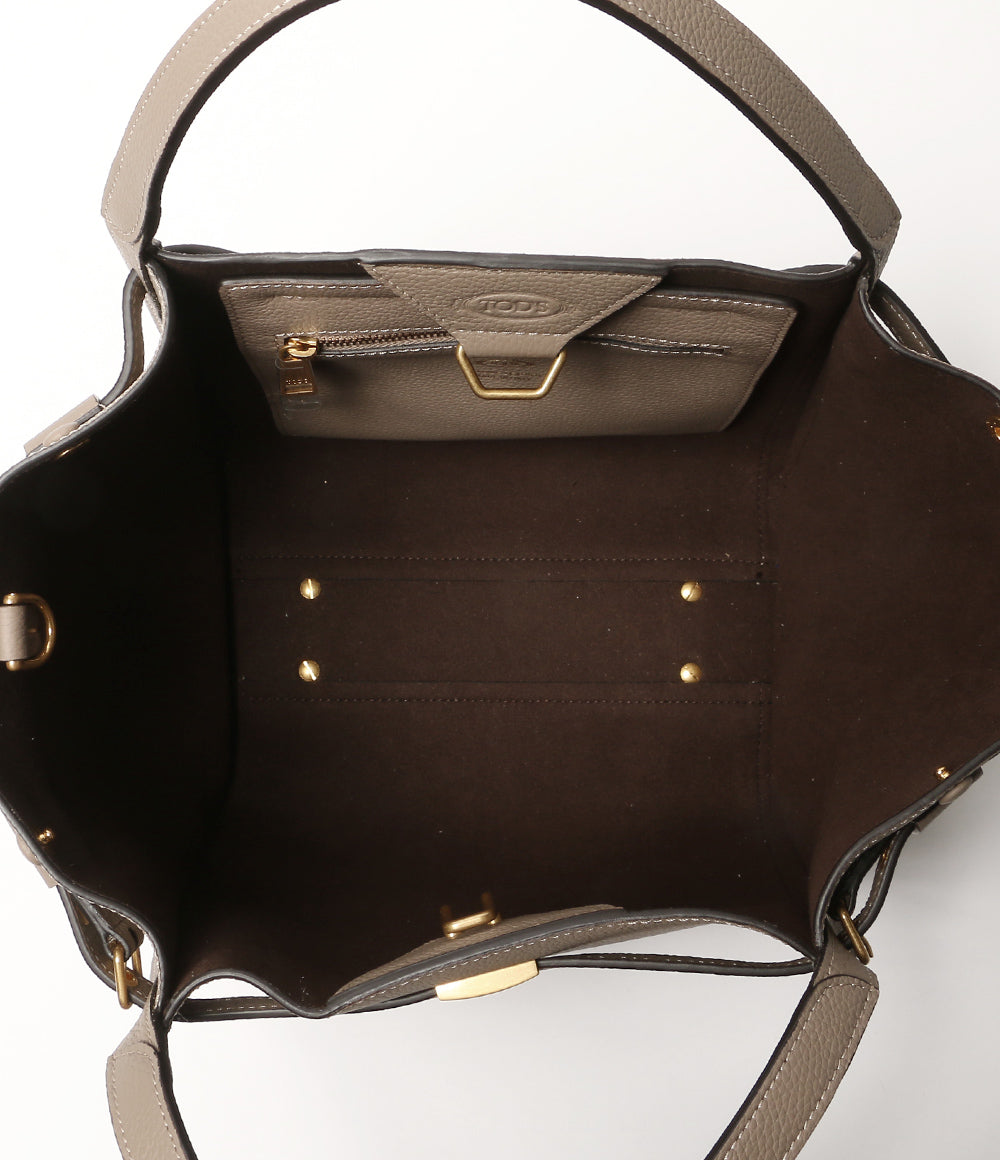 美品 TOD'S ハンドバッグ レザーショッピングバッグミニ 2WAY 26年現行品 レディース トッズ