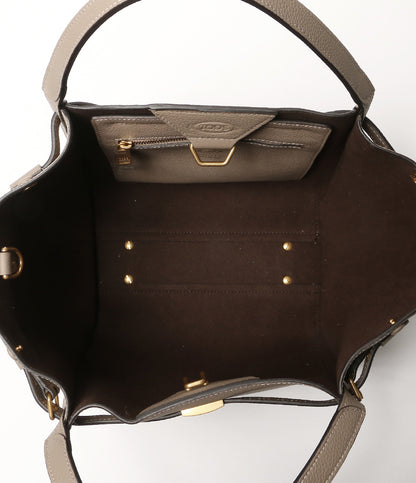美品 TOD'S ハンドバッグ レザーショッピングバッグミニ 2WAY 26年現行品 レディース トッズ