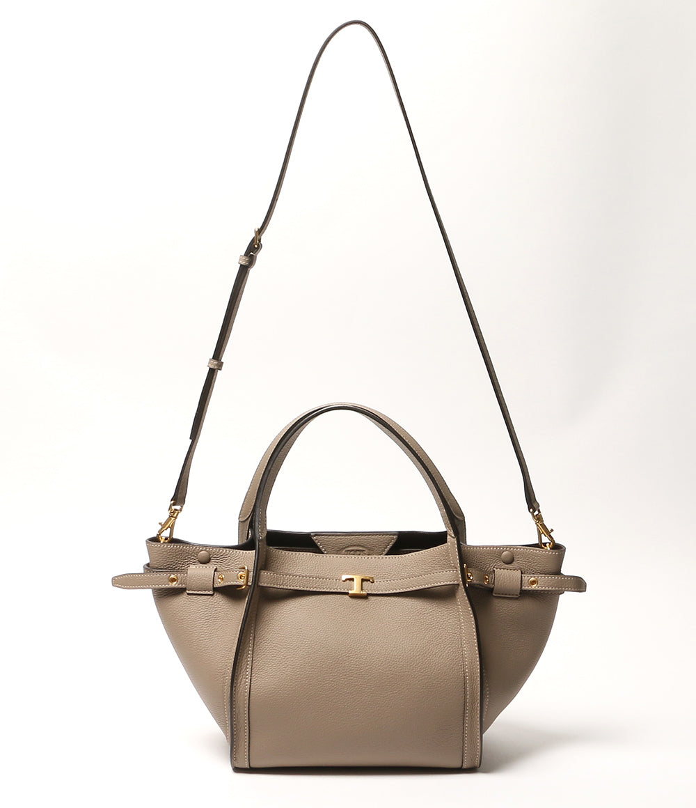 美品 TOD'S ハンドバッグ レザーショッピングバッグミニ 2WAY 26年現行品 レディース トッズ