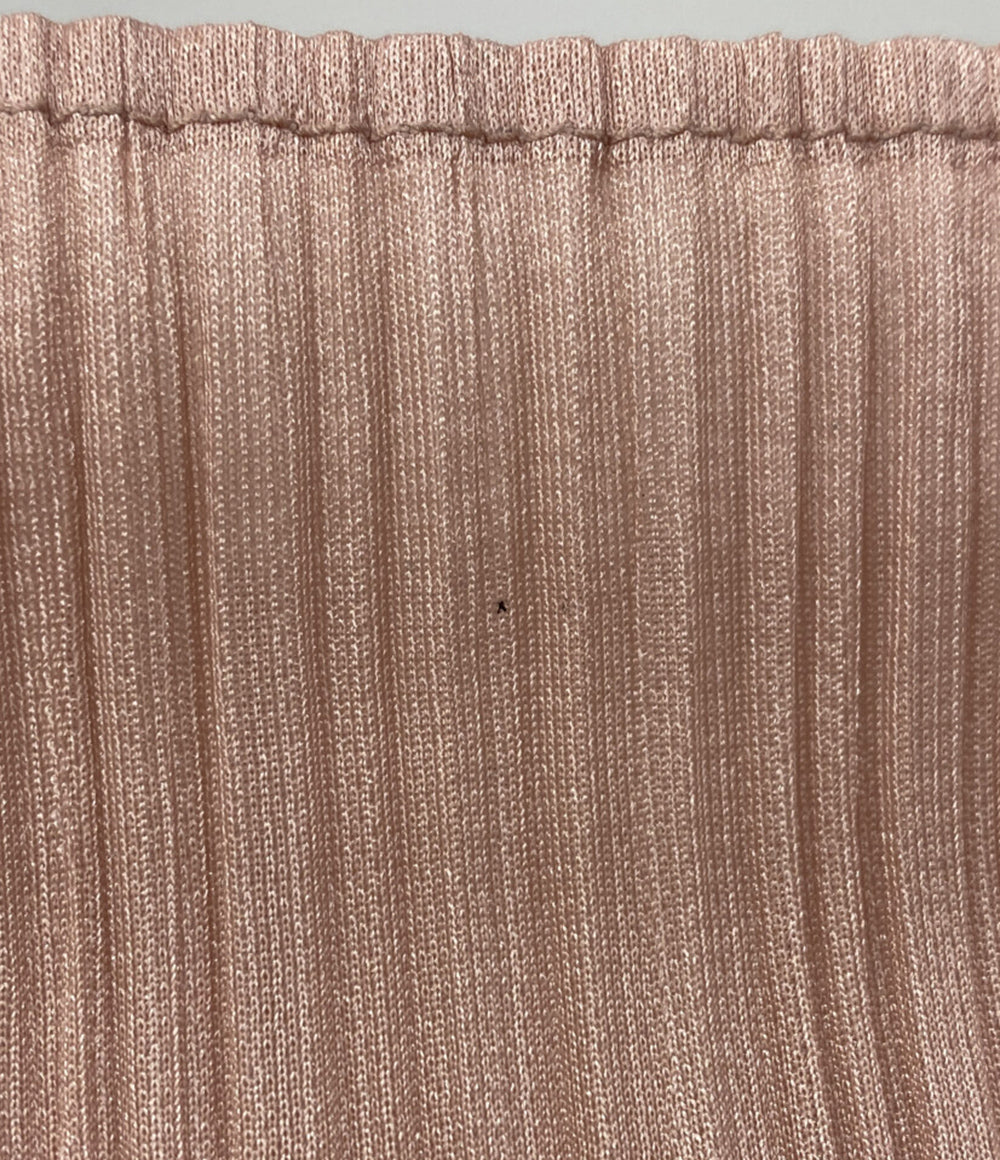 PLEATS PLEASE 長袖Ｔシャツ ピンク×ネイビー×グレー PP23JK531 22AW レディース SIZE 3 プリーツプリーズ