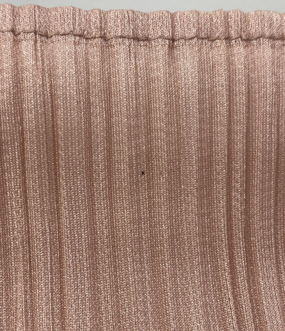 PLEATS PLEASE 長袖Ｔシャツ ピンク×ネイビー×グレー PP23JK531 22AW レディース SIZE 3 プリーツプリーズ