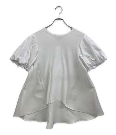 美品 YOKO CHAN 半袖Ｔシャツ ホワイト バルーンスリーブ YCT-223-051 レディース SIZE 36 ヨーコチャン