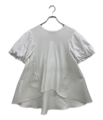 美品 YOKO CHAN 半袖Ｔシャツ ホワイト バルーンスリーブ YCT-223-051 レディース SIZE 36 ヨーコチャン