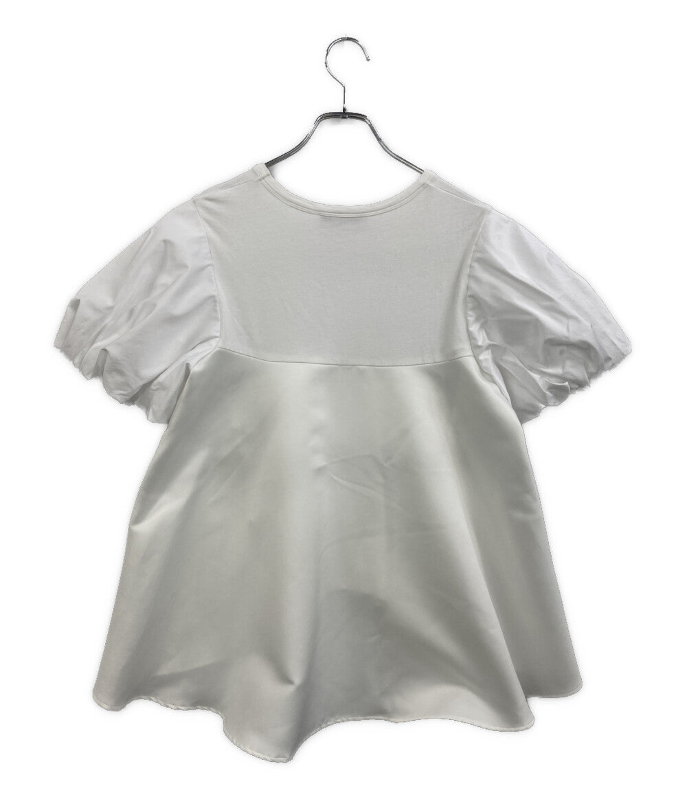 美品 YOKO CHAN 半袖Ｔシャツ ホワイト バルーンスリーブ YCT-223-051 レディース SIZE 36 ヨーコチャン
