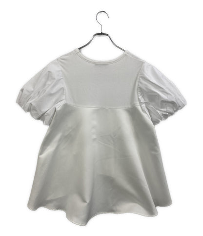 美品 YOKO CHAN 半袖Ｔシャツ ホワイト バルーンスリーブ YCT-223-051 レディース SIZE 36 ヨーコチャン