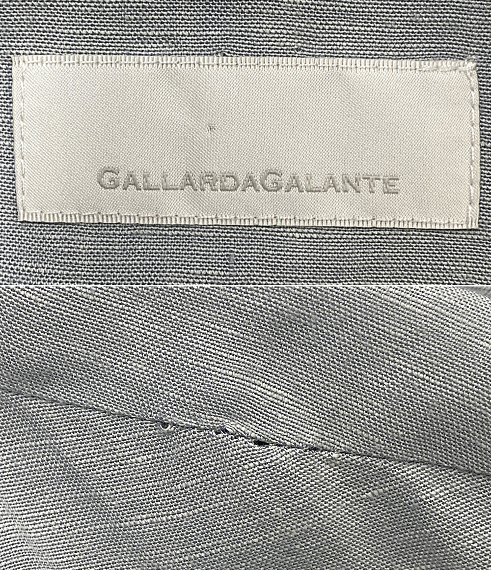 GALLARDAGALANTE コート ペールブルー リネン混 GGZ1001308A0004 レディース SIZE F ガリャルダガランテ