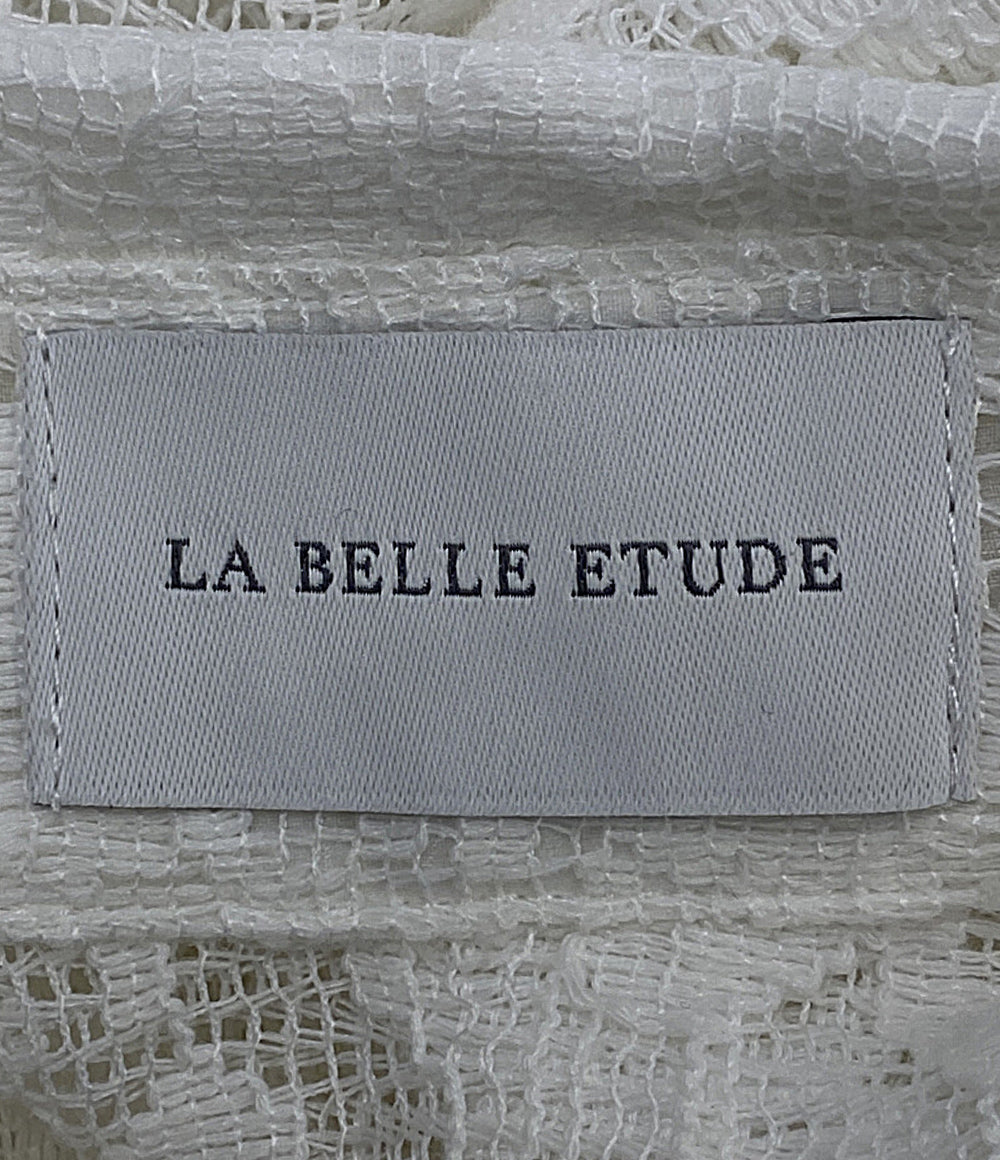 LA BELLE ETUDE ラベル エチュード 長袖シャツ レースシャツ ロング丈 フラワー ETIZI251004 レディース SIZE F