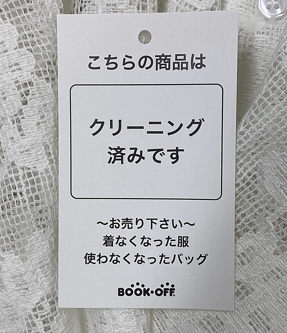 LA BELLE ETUDE ラベル エチュード 長袖シャツ レースシャツ ロング丈 フラワー ETIZI251004 レディース SIZE F