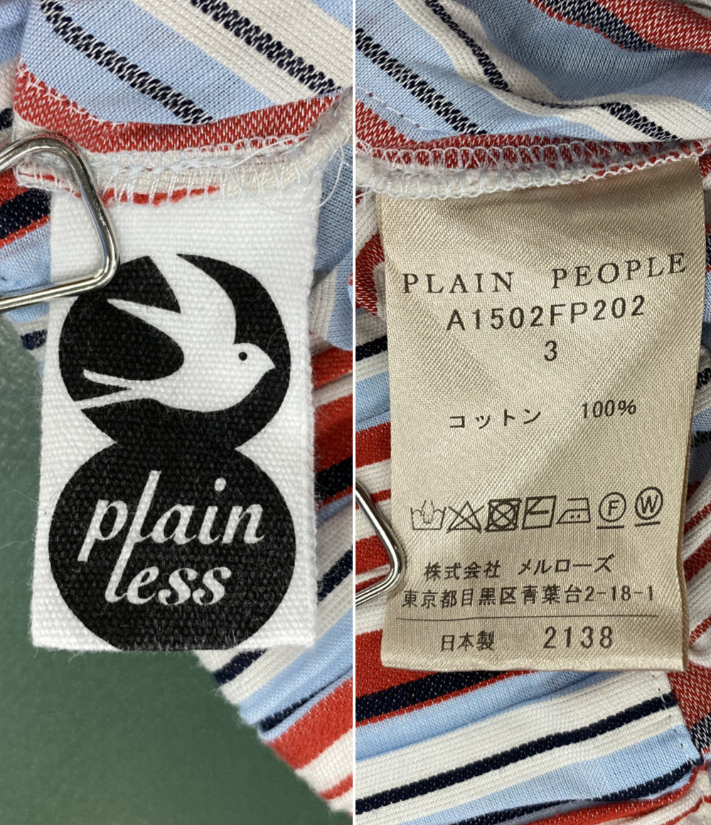 PLAIN PEOPLE スラックスパンツ ラップ風 A1502FP202 レディース SIZE 3 プレインピープル
