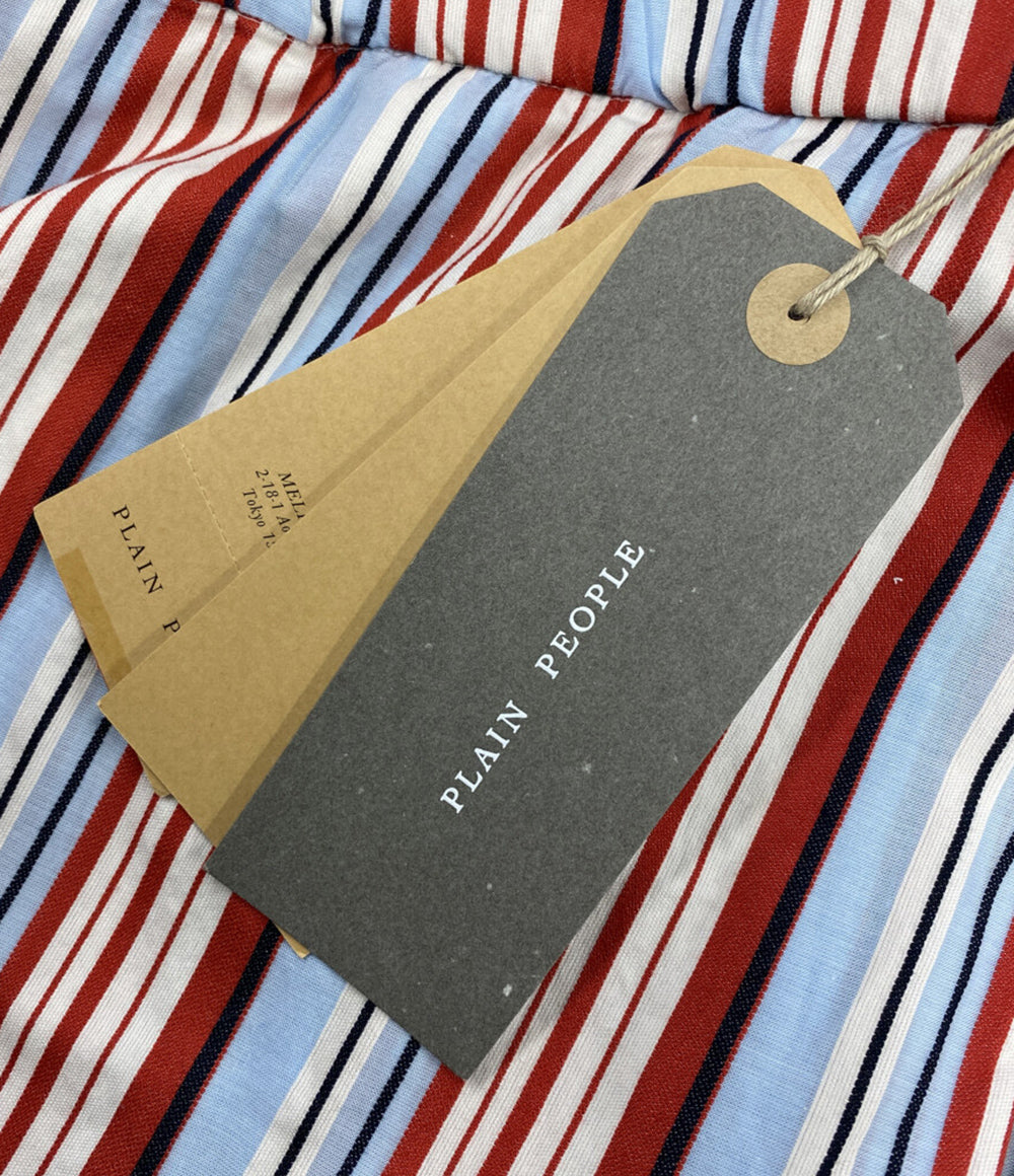 PLAIN PEOPLE スラックスパンツ ラップ風 A1502FP202 レディース SIZE 3 プレインピープル