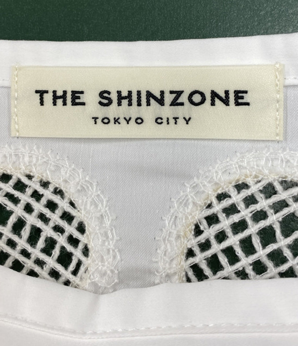 美品 Shinzone エンブロイダリーレーススカート ホワイト 25ss 25SMSSK02 レディース SIZE 36 シンゾーン
