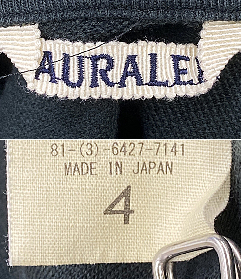 AURALEE スウェット Zip Cardigan ブラック A25SC02CU メンズ SIZE 4 オーラリー