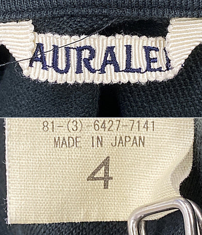 AURALEE スウェット Zip Cardigan ブラック A25SC02CU メンズ SIZE 4 オーラリー