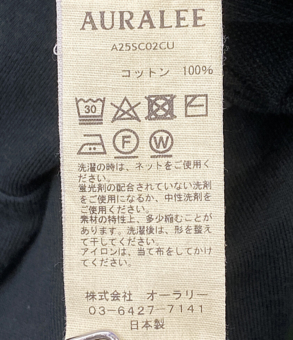 AURALEE スウェット Zip Cardigan ブラック A25SC02CU メンズ SIZE 4 オーラリー