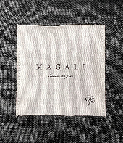 MAGALI マガリ 半袖シャツ キャンバスリネンセーラカラーブラウス BL261BK レディース SIZE -