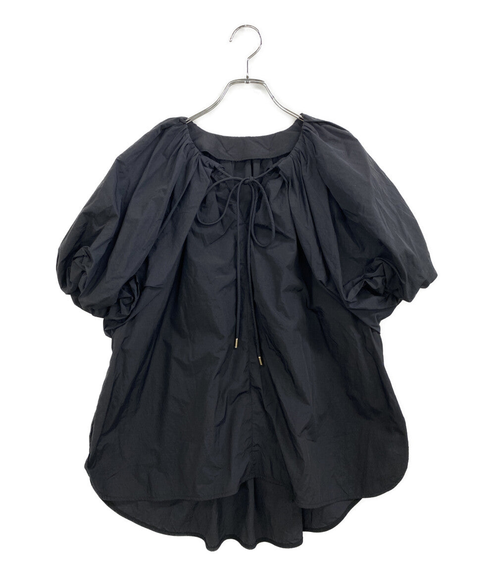 LANVIN en Bleu ブラウス ブラック 襟リボン 3346619 レディース SIZE 38 ランバンオンブルー