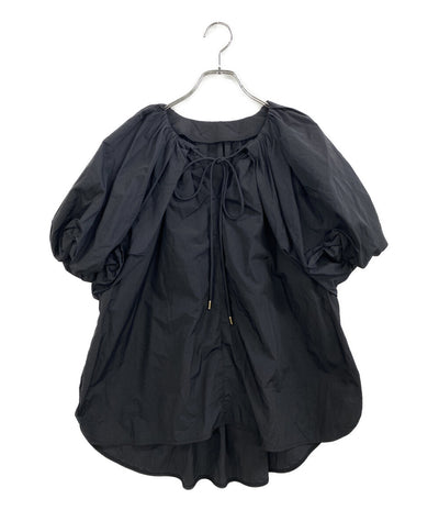 LANVIN en Bleu ブラウス ブラック 襟リボン 3346619 レディース SIZE 38 ランバンオンブルー