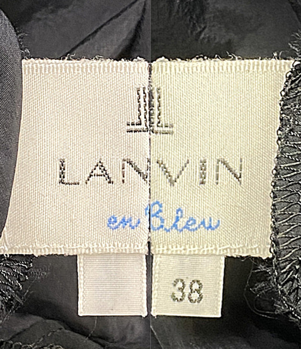 LANVIN en Bleu ブラウス ブラック 襟リボン 3346619 レディース SIZE 38 ランバンオンブルー