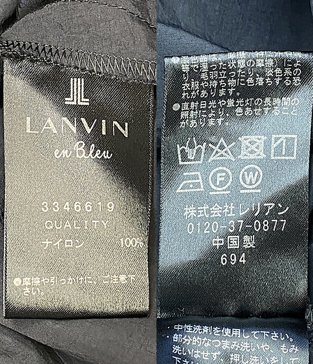 LANVIN en Bleu ブラウス ブラック 襟リボン 3346619 レディース SIZE 38 ランバンオンブルー
