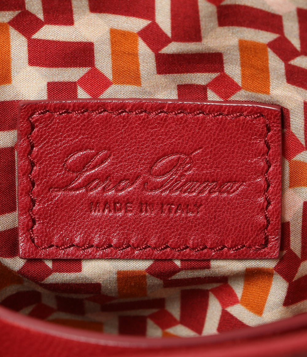 LORO PIANA ハンドバッグ 巾着タイプ レッド MAI3046 レディース ロロピアーナ