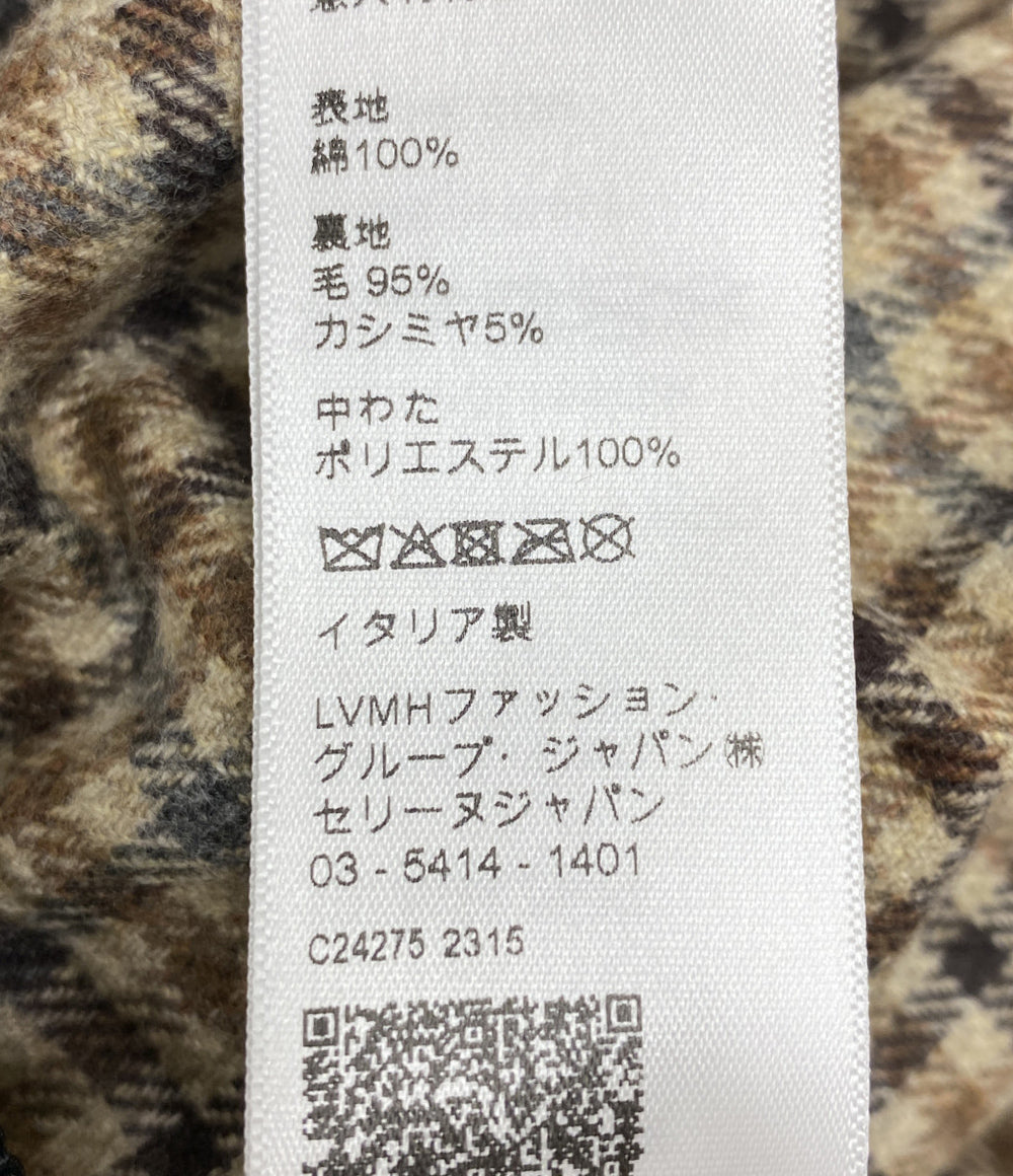 CELINE ハンティングジャケット オイル加工 モスグリーン レディース SIZE 34 セリーヌ